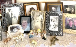 Family photos on Peggy's dresser