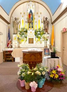 Peggy's memorial mass at Immaculate Conception church.